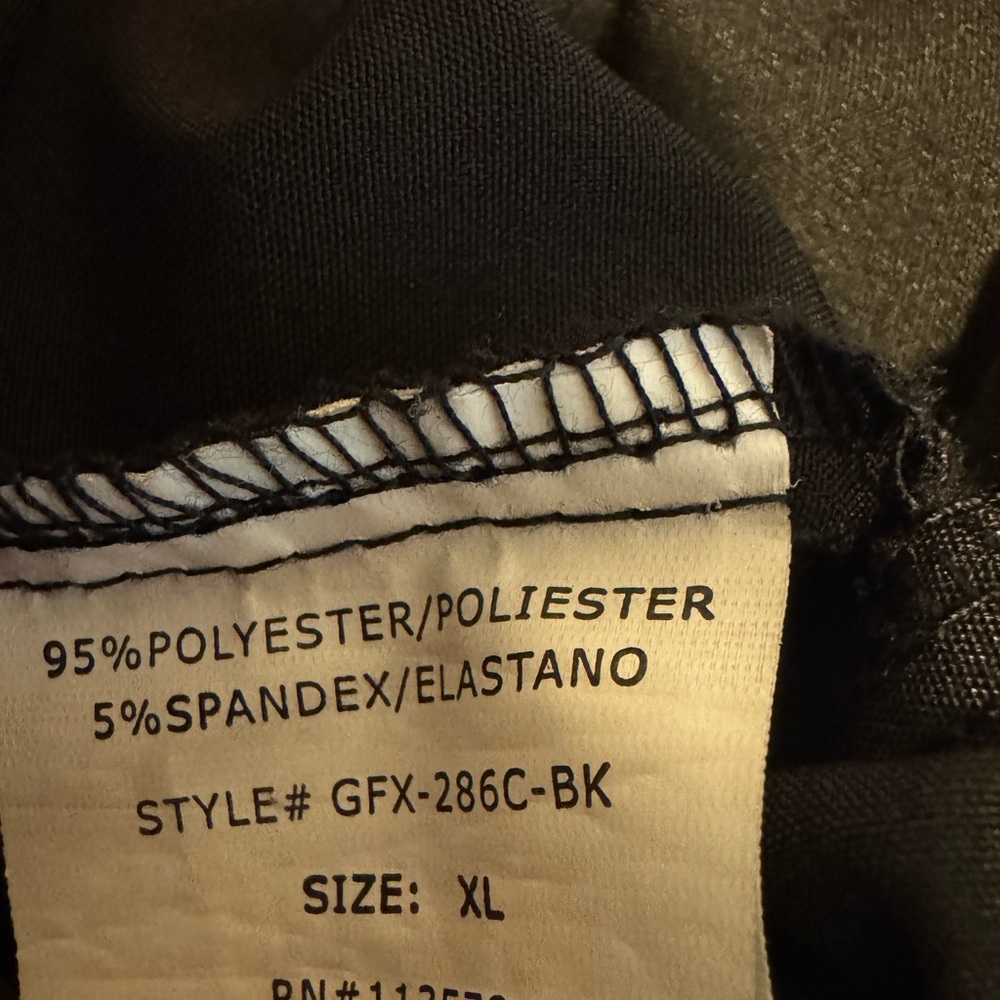 XL 4 Flex Black Drawstring Scrub Pants - Picture 8 of 8